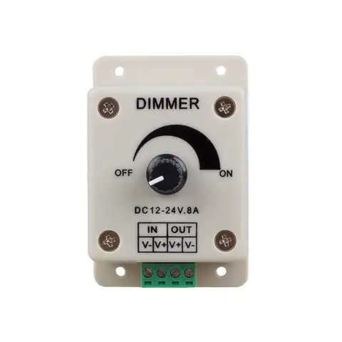 GSFY-PWM затемнения Диммер контроллер для Светодиодный свет, лента, лента, 12 - 24 вольт постоянного тока (12V - 24 V)8 Ампер