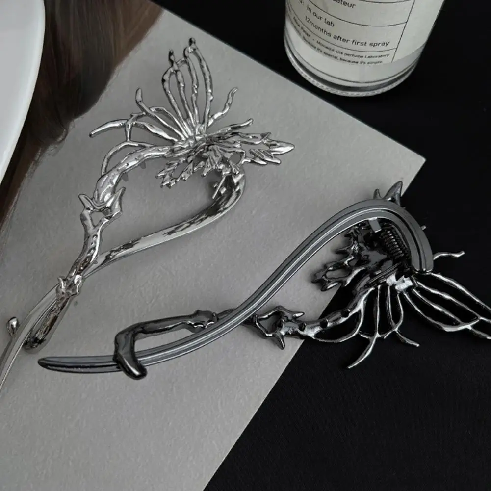 

Женская заколка для волос, с гальваническим покрытием