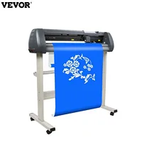 VEVOR 870mm Vinyl Cutting Plotter Cut Device With Floor Stand Adjustable Force & Speed for DIY Advertisement Craft D with USB