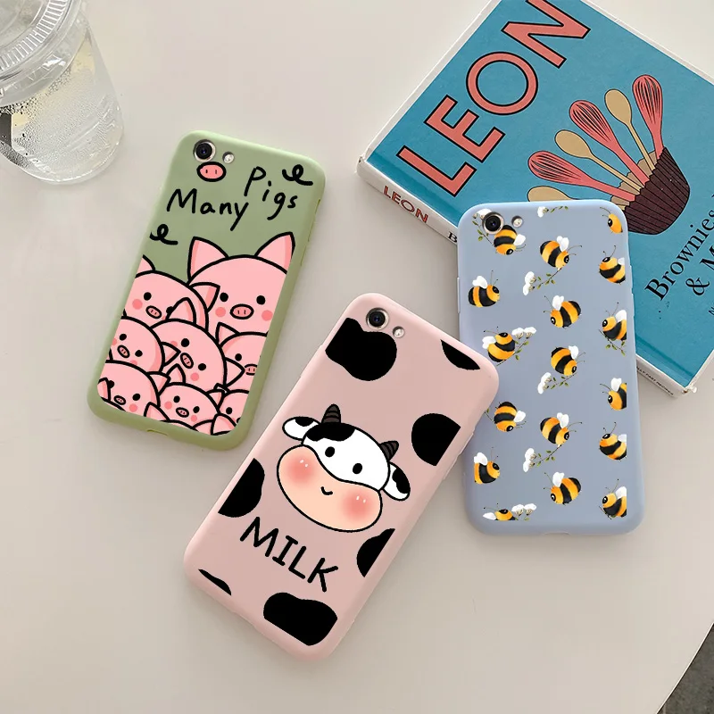 

For VIVO Y66 Case Fashion Dragon Fundas Shell For VIVO Y66 Case Cute Cartoon Animal Painted Silicone Soft TPU Phone Back Cover