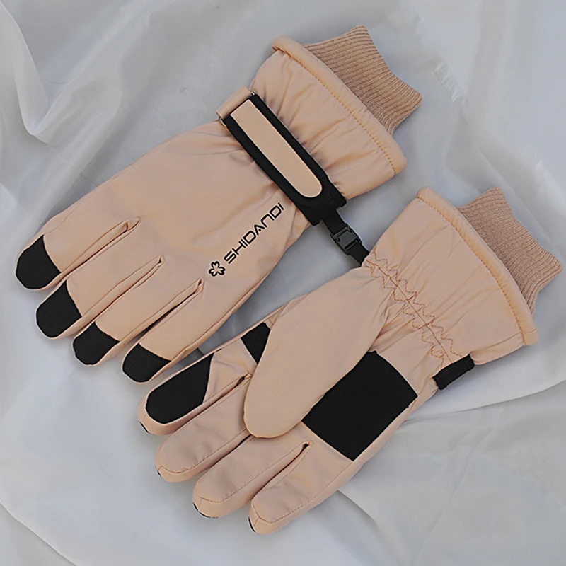 

1Pair Men Women Ski Glove Palms Skid Touch Screen Waterproof Winter Warm Riding Gloves Ultralight Snowboard Windproof Gloves