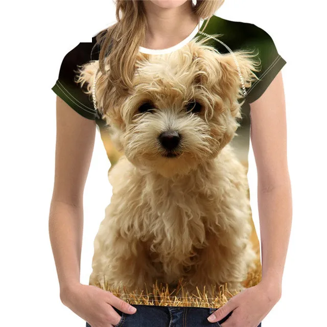 

Men/Women Oversize Fashion Cute And Charming Animal Dog 3D Printing T-shirt Round Neck Short Sleeve Unisex Summer Top，XXS-6XL