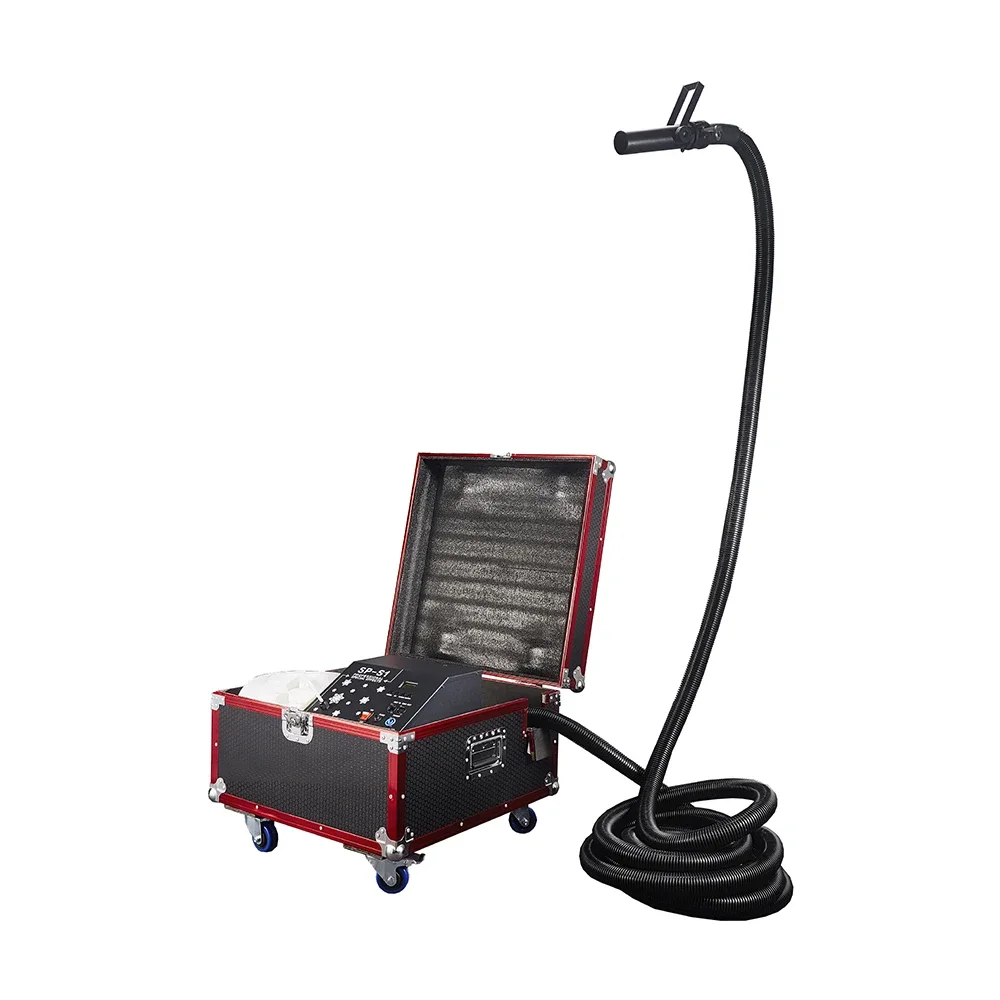 SP 1500W DMX машина для изготовления снежного спрея снега вечеринок свадьбы с кейсом