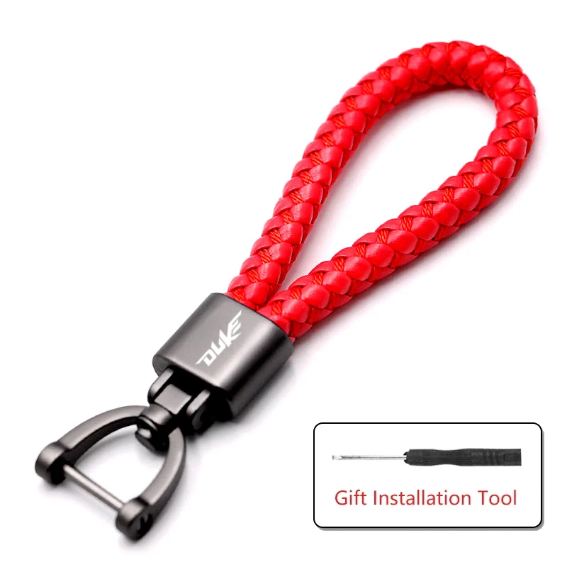 

Аксессуары для KTM Duke 125 200 250 390 690 790 890 с логотипом на заказ, металлический брелок для ключей с оплеткой для мотоцикла