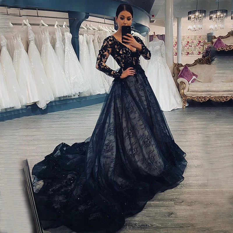 

Женское кружевное свадебное платье It's yiiya, белое ТРАПЕЦИЕВИДНОЕ ПЛАТЬЕ до пола с V-образным вырезом, длинными рукавами и складками на молнии ...