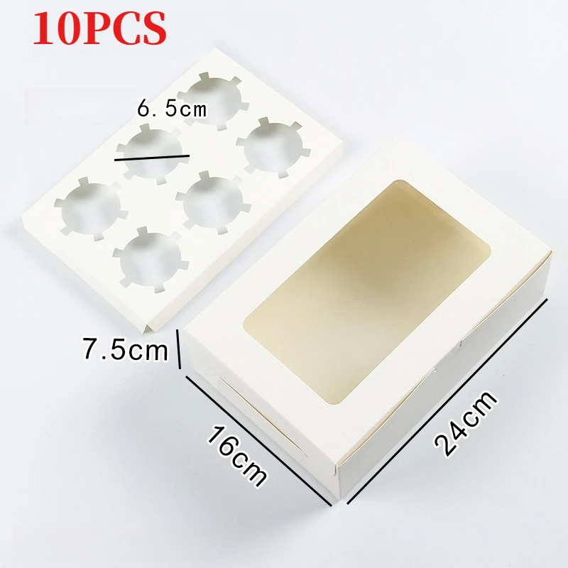 

Пластиковые коробки для кексов с прозрачным окном