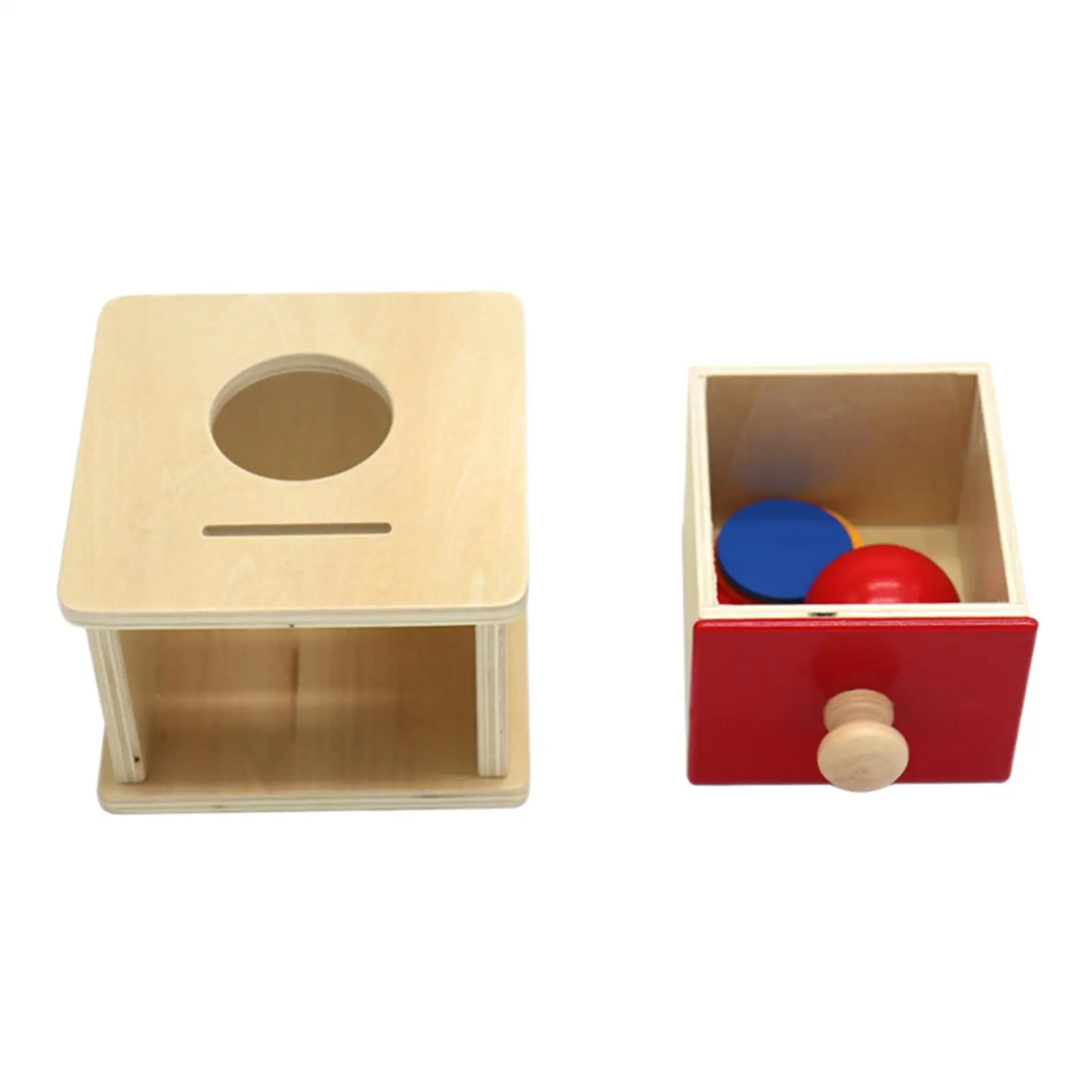 Sensory Activity Toy Early Education Wooden Puzzle Object Permanence Box For Girls Toddlers Boy Birthday Gifts