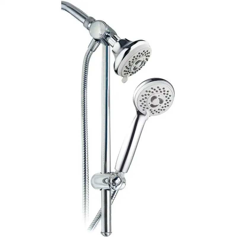 

18" Stainless Steel 3-Way Shower Slide Combo, Chrome