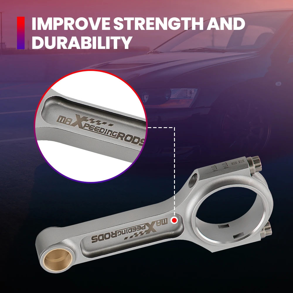 Кованые I-Beam шатуны для Acura Honda B18A B18B B20B B20Z 5 3937&quot