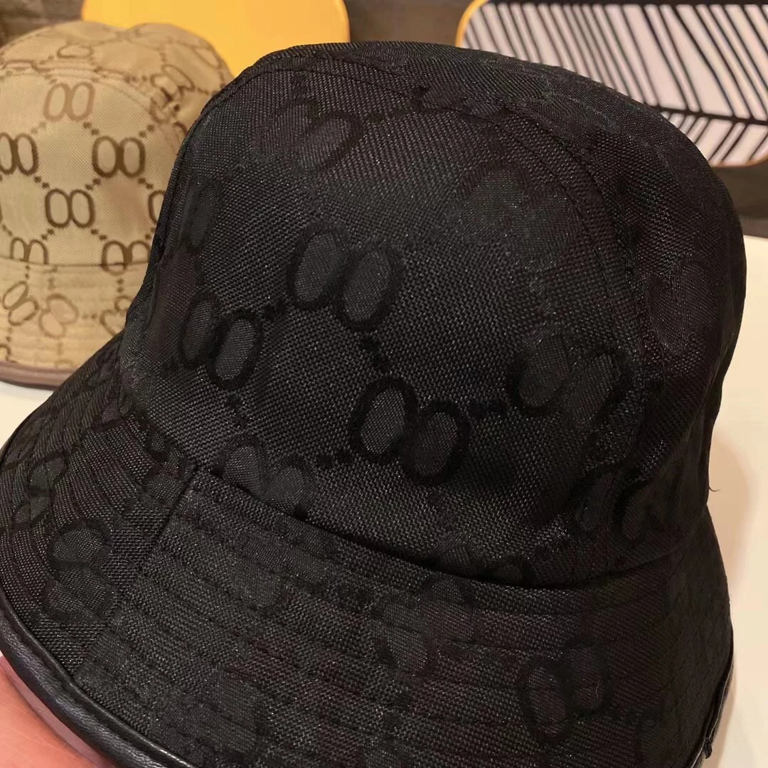 

New Unisex Panama Style Luxury design Bucket Hats Women Fashion Brand Designer Basin Hat Sun Cap Black Outdoor Travel Hat