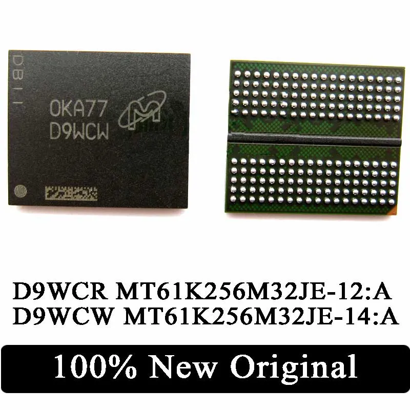 

100% New D9WCR MT61K256M32JE-12:A D9WCW MT61K256M32JE-14:A MT61K256M32JE DDR6 BGA IC Chip IN Stock