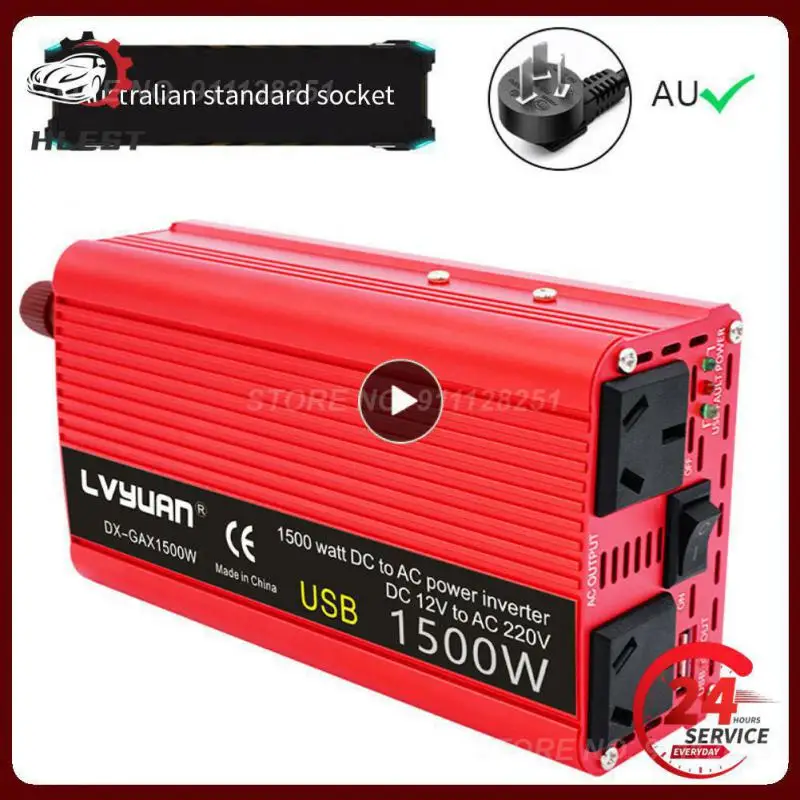 

Durable Car Power Converter Efficient Pure Sine Wave Power Inverter 50/60hz Compatible Car Modified Sine Wave Inverter 750w