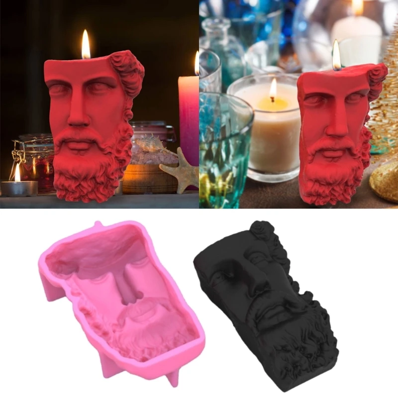 

Western Statue Decoration 3D Candle Soap Mould DIY Candle Epoxy Handmade Mold