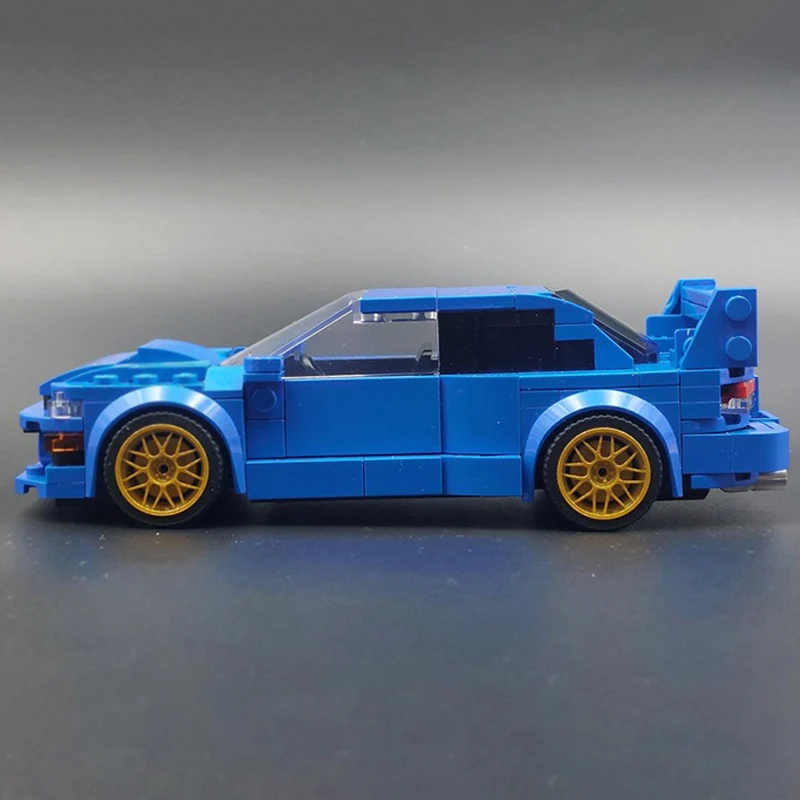 Фото Модель гоночного автомобиля MOC из строительных блоков WRX STI 22D, модульный конструктор для раллийных гонок, технологичный набор для сборки, детские праздничные подарки, игрушки-конструкторы №2