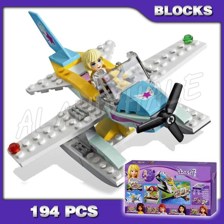 

194 шт., Детский конструктор «Стэфани, сердце, озеро»