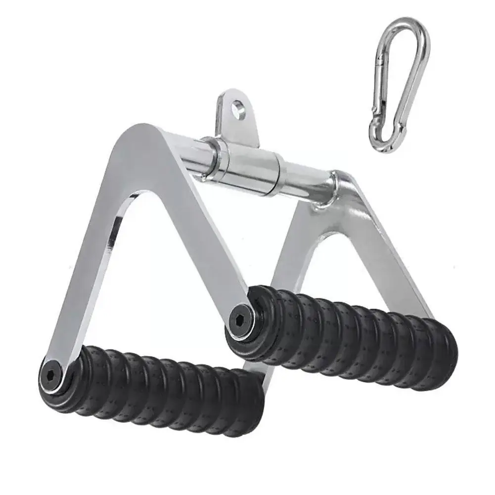 

Fitness Rowing Machine Handle Pulley Cable Machine Bar Rowing Attachment Cable Home Down Machine Pulley LAT Gym Accessories C5C9