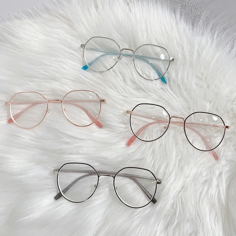 

Anti Blue Light Metal Frame Glasses Popular Reading Computer Optical Spectacle Eyeglass Ultralight Women Men Blocking Glasses