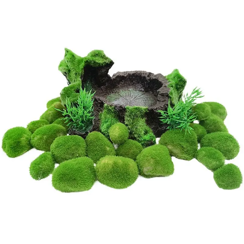 

Simulation Fish Tank Algae Ball Aquatic Grass Landscape Ecology Green Algae Ball Aquarium Landscape Decoration Aquarium Plants