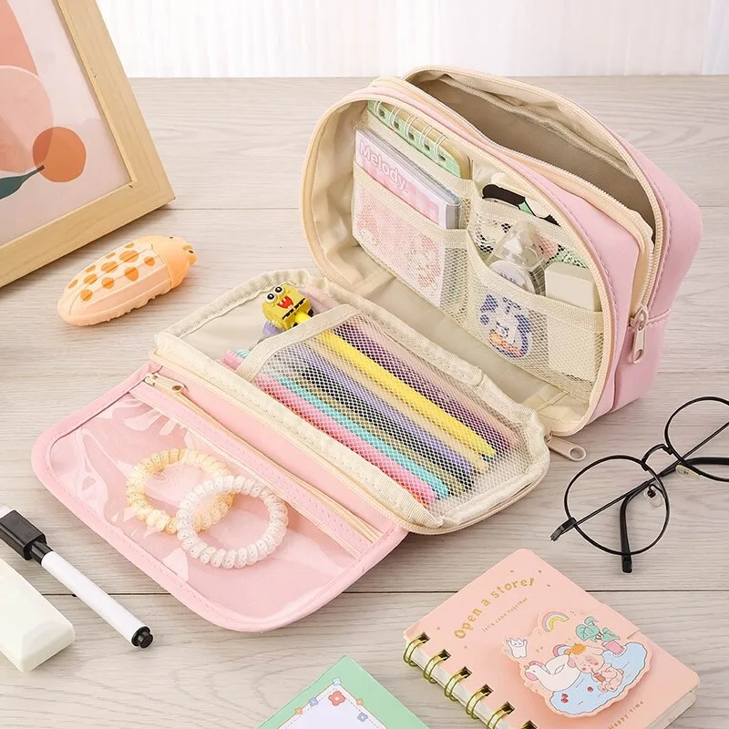 

Kawaii многослойный кожаный пенал W009