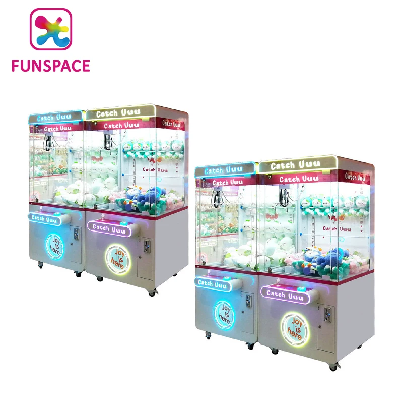 Фото Игровой автомат Funspace Doll Park: Дешевый аркадный призовой автомат с краном для ловли игрушек (на монетах) №3