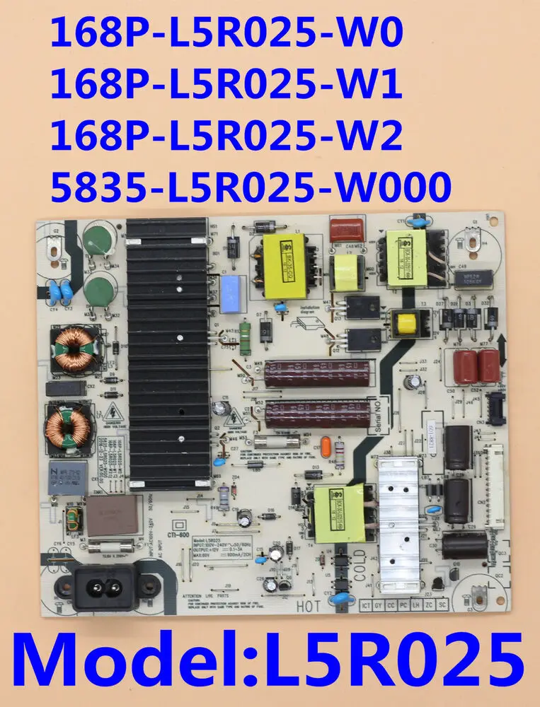 

For Power Supply Board L5R025 168P-L5R025-W0 W2 W000