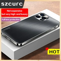 for iphone 13 pro max mobile phone case 12 11 new wire drawing all inclusive lens anti fall high end luxury protective cover bag