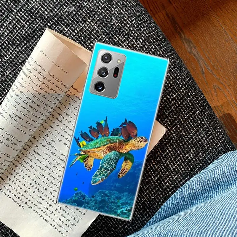 Чехол с рисунком морской черепахи для Samsung Galaxy S20 S23 FE S21 S10 Plus S24 S22 Ультратонкий