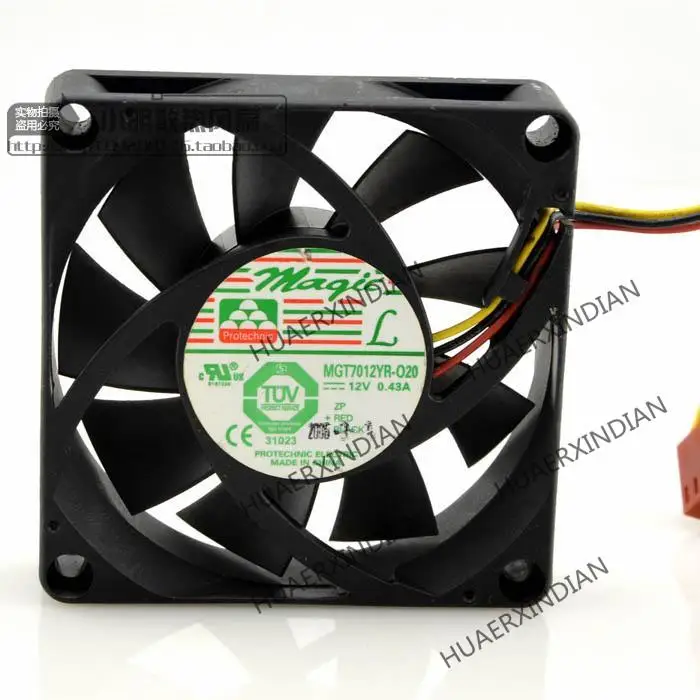 Новый MGT7012YR-O20 12V 0.43A 3 7020 7CM комплект для сборки охлаждающего вентилятора