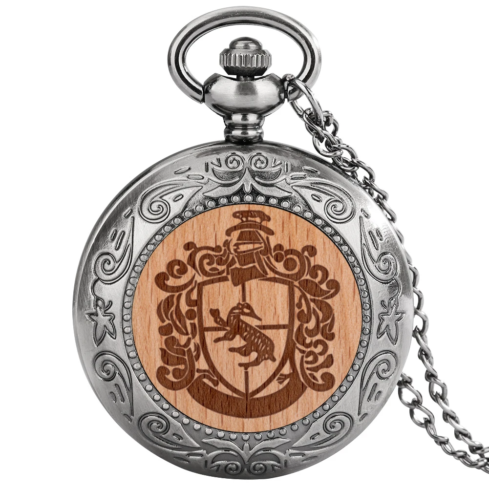 

Retro Fashionable Unisex Quartz Pocket Watch Deer Shaped Beech Arabic Numeral Dial Men Women Pendant Necklace Clocks Collection
