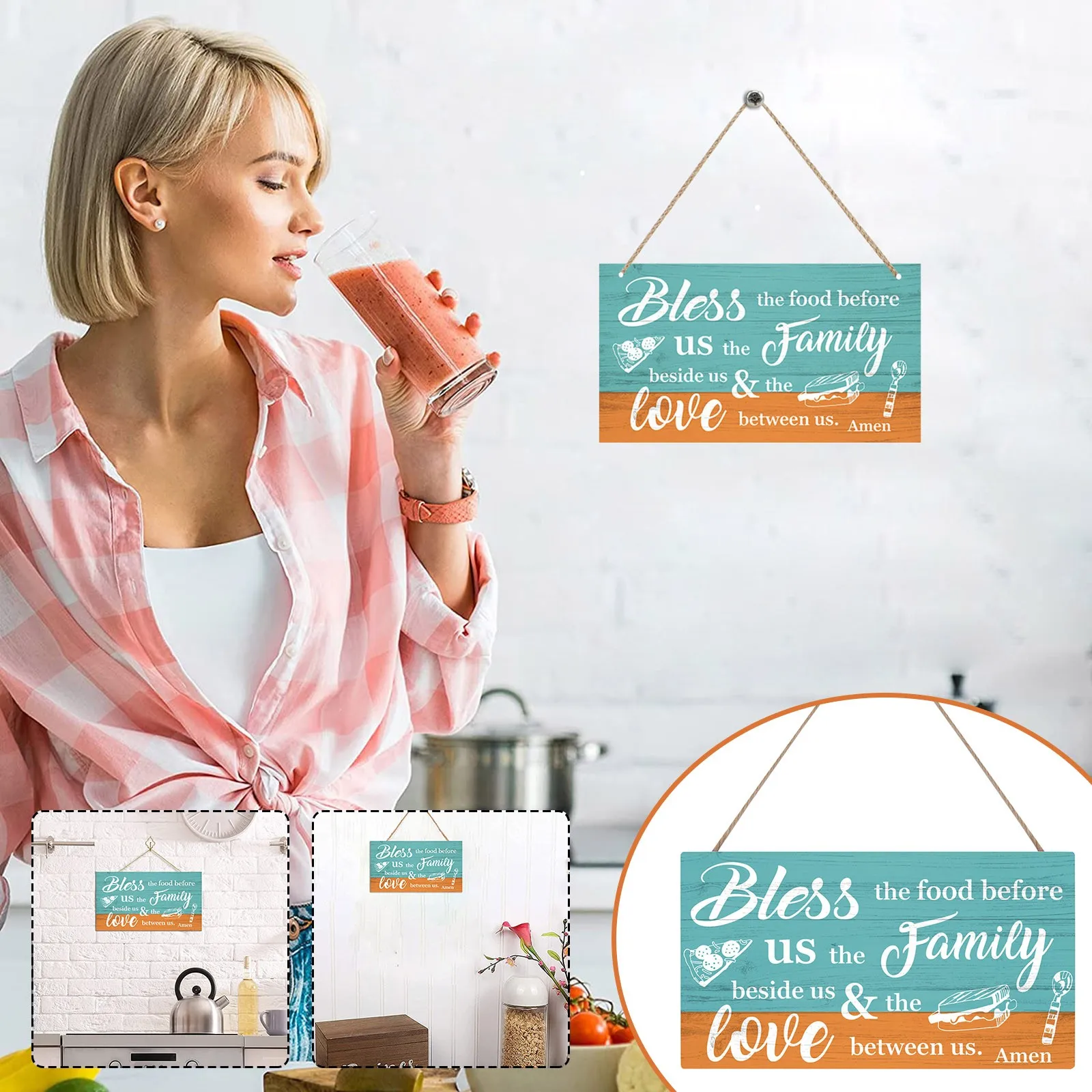 

outside Christmas Tree Decorations Ball Creative Wooden Kitchen Listing Restaurant Wall Wood Painting