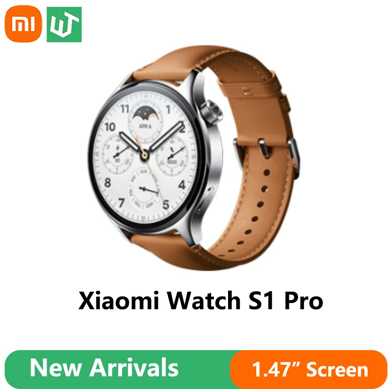 

Chinese version Xiaomi Watch S1 Pro Heart Rate Sensor GPS Phone Calls 1.47" AMOLED Smartwatch 5ATM Waterproof