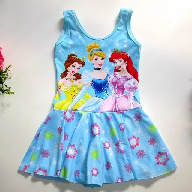 Женский купальник высококачественный для девочек цельная юбка Детский костюм