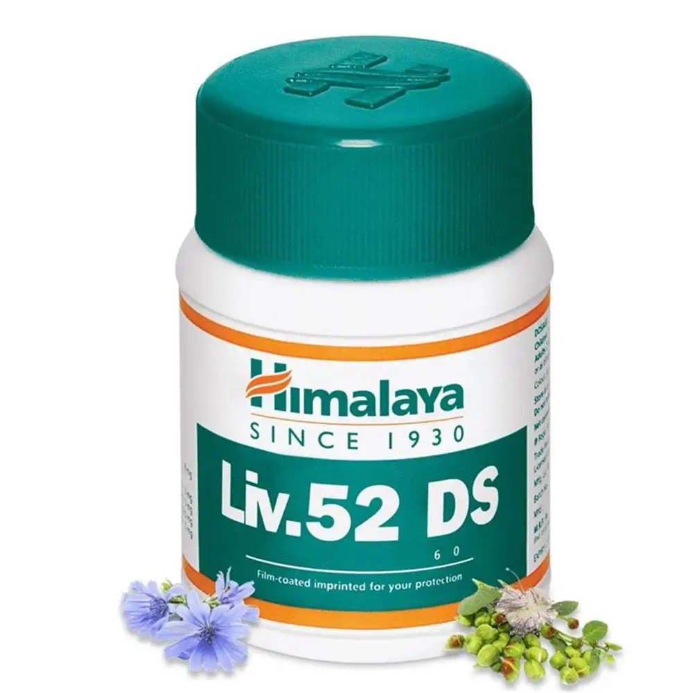 

Himalaya Liv.52 Ds Herbal Health Improves Liv Functioning Appetite Digestion StayUp Late To Sober Up 60 Tabs/bottle