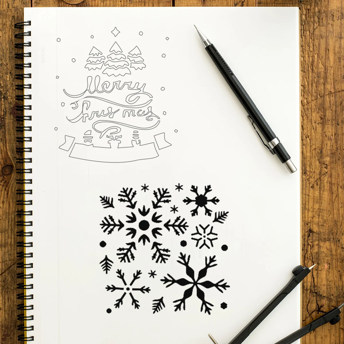 

16 Pcs Scrapbooking Christmas Diy Stencils Template Template Painting Stencils Decoration Xmas Body Wall Craft White Drawing