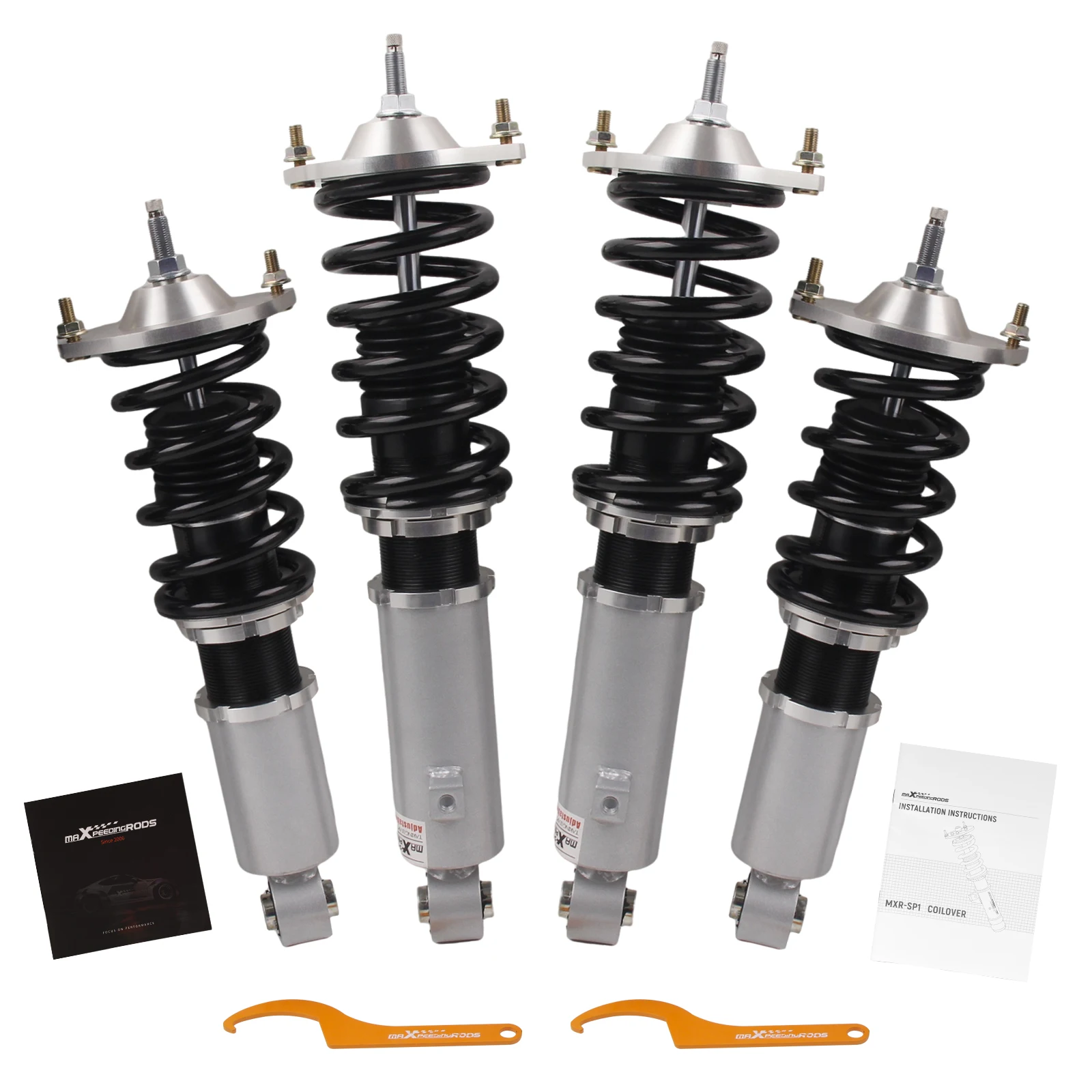Комплект подвески maXpeedingrods Coilovers с регулируемым демпфером для Mazda Miata MX-5 1990-2005, серый (art.: 3920cbbc758ab) - 3920cbbc758ab