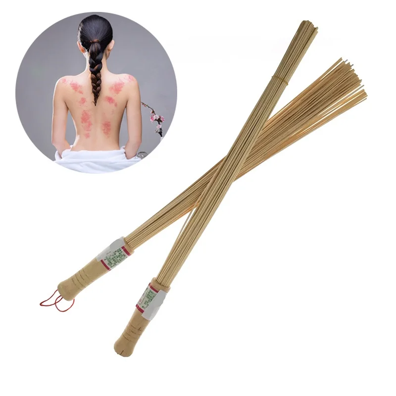 1pc Natural Bamboo Pat Fitness Sticks Massage Relaxation Masseur Hammer Stick Sticks Fitness Pat Environmental Wooden Handle
