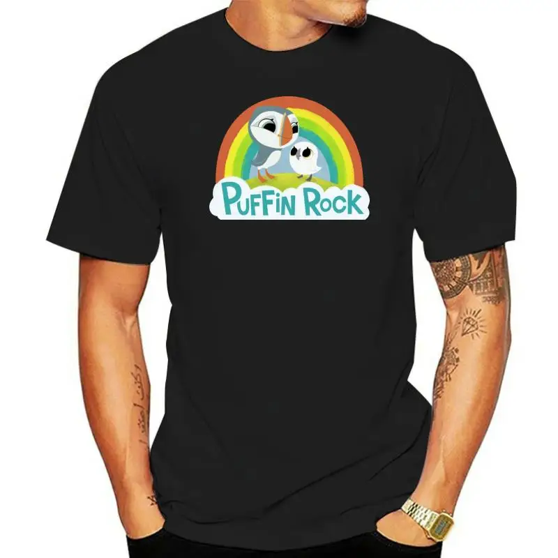 

New Puffin Rock Logo Kids Youth T-shirt Size Xs - Xl Shirts Summer Short Sleeve Novelty