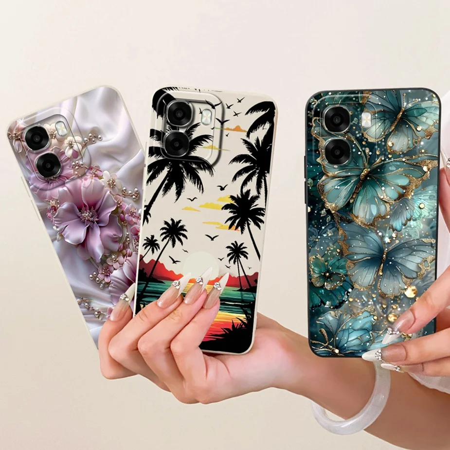 Чехол для Oppo A6 A6x 4G, новый модный чехол с цветным покрытием, мягкий TPU чехол для телефона Oppo A6x 4G, OppoA6 x, OppoA6x 5G, задняя крышка, чехол-накладка. (art.: 3920db14a02dd) - 3920db14a02dd