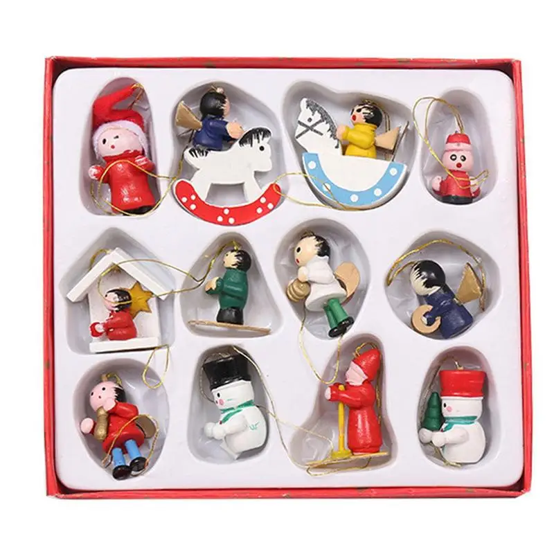 

Искусственные украшения, прочные подвески для рождественской елки, комплект подвесок для рождественских Праздничных Украшений