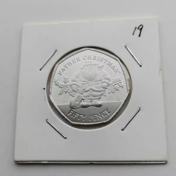 

Рождественские монеты 2019 гибралтан 50 P новый UNC 100% оригинал