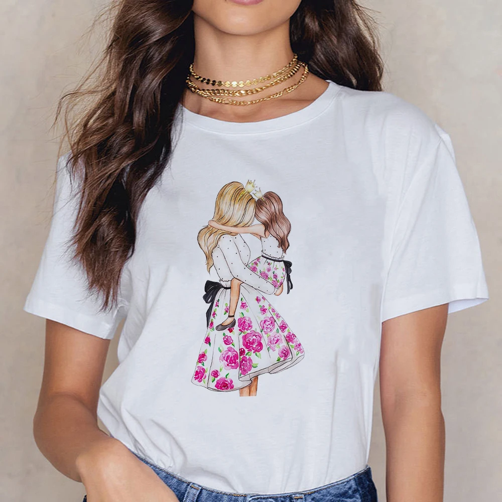 

2022 Summer New Products Pink Skirt Logo Short Sleeve Print Clothing Women T-Shirt Harajuku PatternSimple Retro O Neck