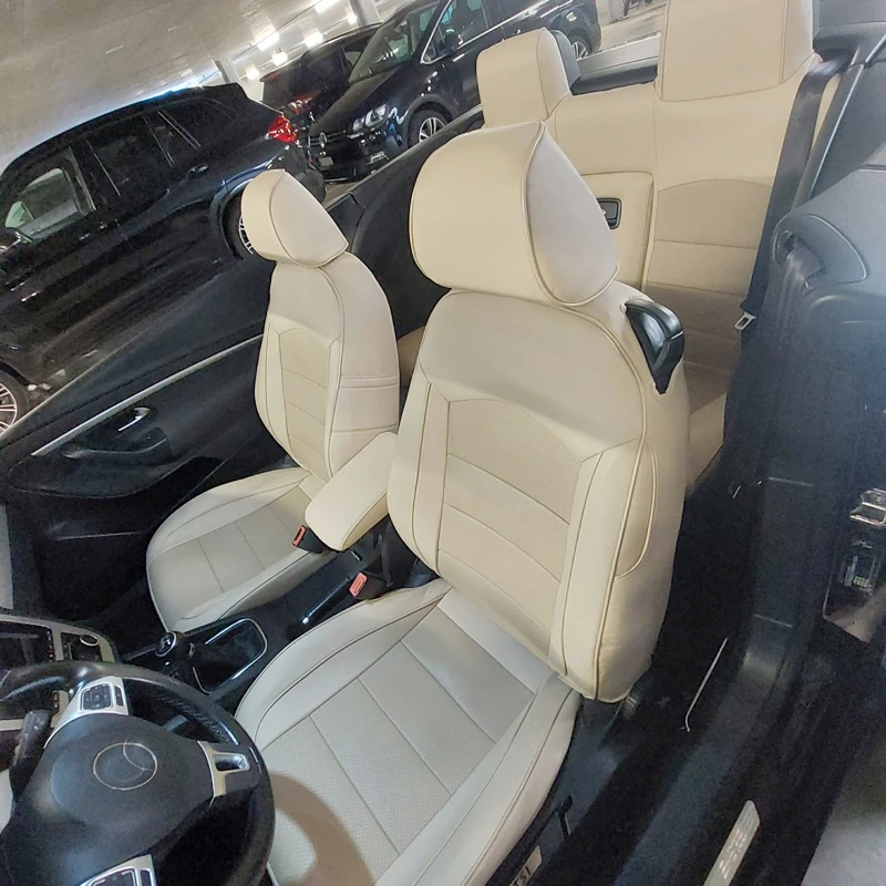 10 шт./комплект, защитные накидки на сиденья автомобиля из воловьей и ПВХ кожи