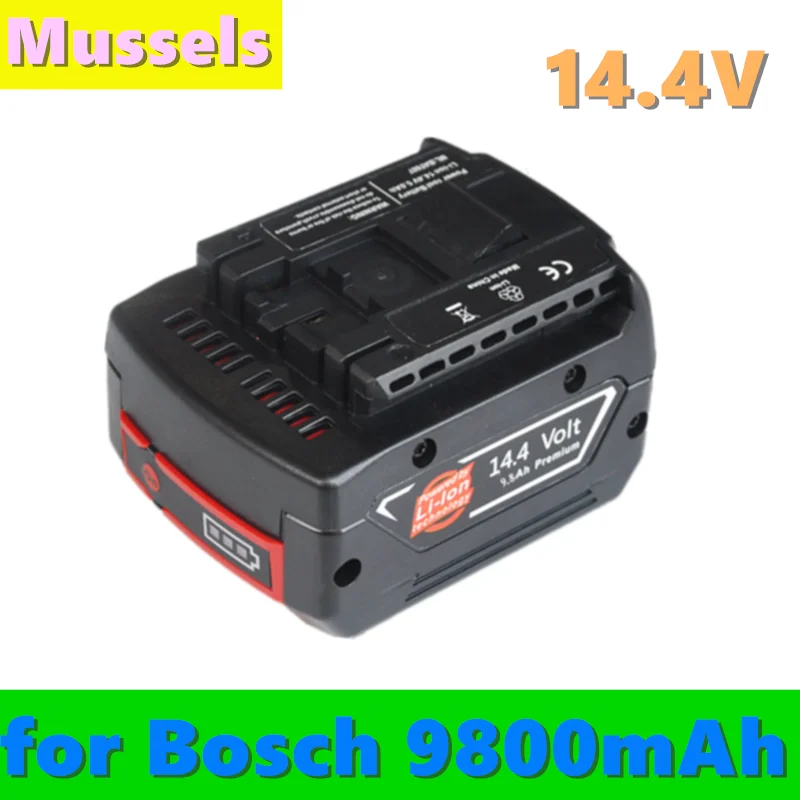 

2022NEW 14.4V 9800mah Rechargeable Li-ion Battery cell pack for BOSCH cordless Electric drill screwdriver BAT607,BAT607G,BAT614G