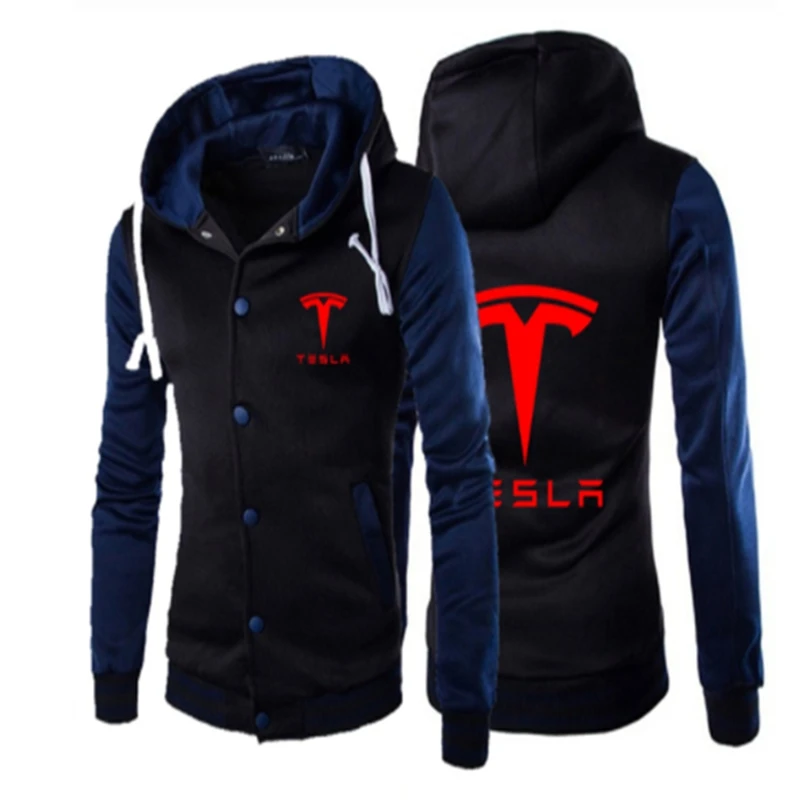 

2022 Men Women Baseball Jacket Coat Winter Hoodies Sweatshirt Tesla Car LOGO Tracksuit Warm Thicke Tops Z
