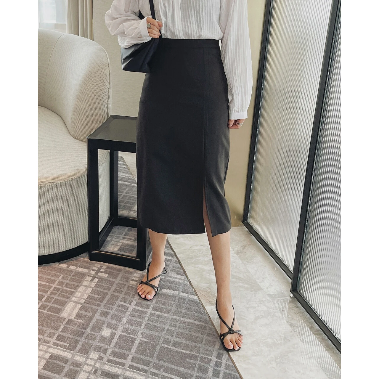 Женский комплект одежды с юбкой средней длины элегантная винтажная Юбка-миди