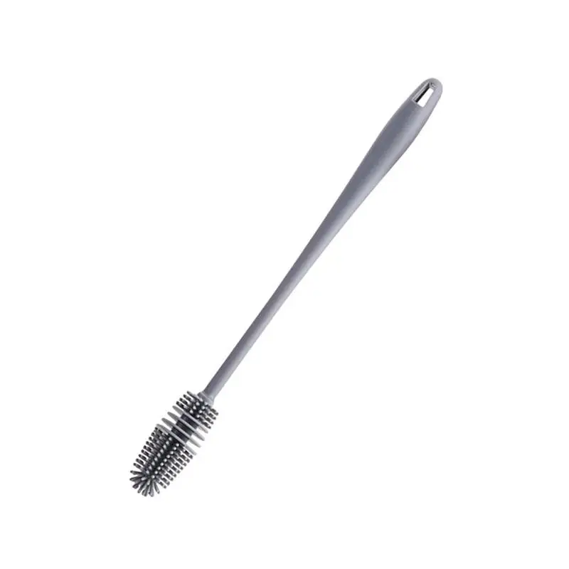 

Silicone Milk Bottle Brush 360 Long Handle Cup Brush Household Cleaning Brush Kitchen Baby Bottle Brush Vacuum Flask Clean Brush