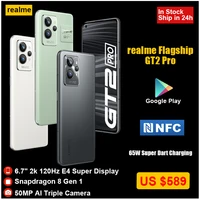 Realme Pro Mobile Phone Snapdragon Gen1 120HZ AMOLED Screen 5000 mAh 65W Charger 50MP google play NFC smartphone