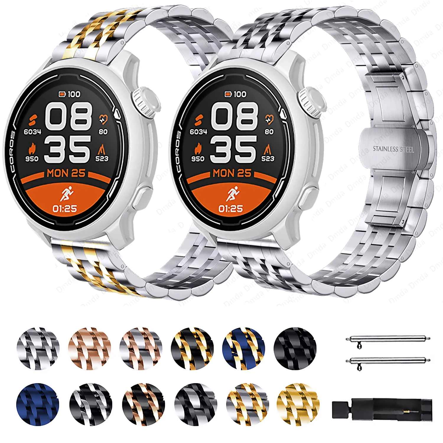 

Metal Watch Strap For COROS APEX Pro Stainless Steel Band For COROS PACE2 / APEX 46mm 42mm Smartwatch Watchband 20/22mm Bracelet