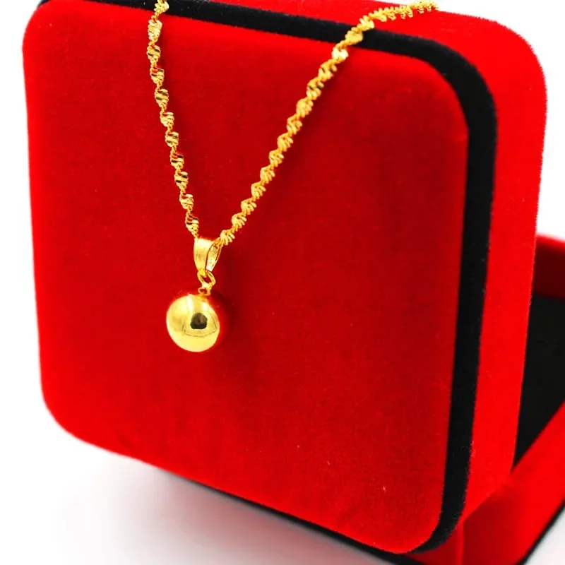 Золотое ожерелье в европейском стиле Женская модная Маленькая подвеска с