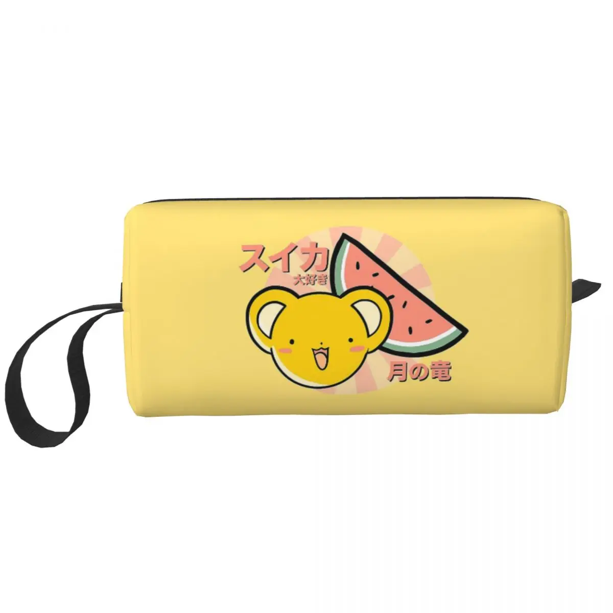 

Kero Watermelon Makeup Bag Pouch Zipper Card Captor Sakura Cosmetic Bag Travel Toiletry Bag Organizer Storage Bag for Women